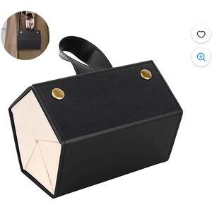 Black and Gold Sunglasses Organizer Case